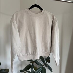 Los Angeles Apparel Cropped Cream Sweatshirt Crewneck